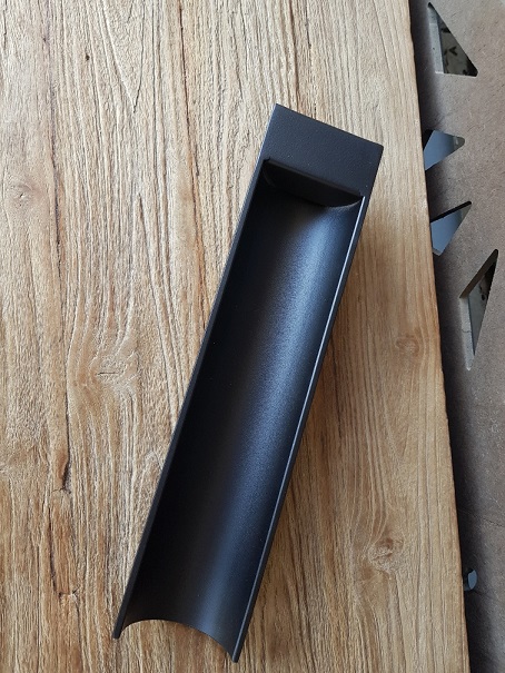 Circular Tube 80mm 5mm 380mm long bottom entry 25mm inlet